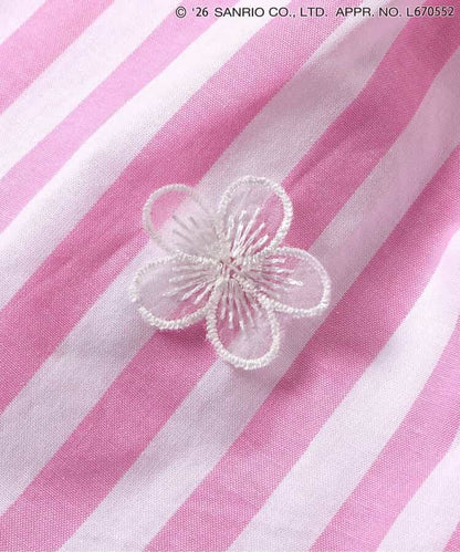 日本童裝 apres les cours x Sanrio 花卉條紋上衣 80-140cm 女童款 夏季 TOPS