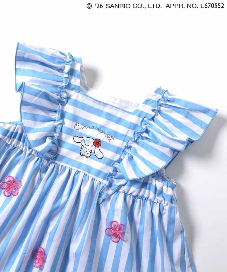 日本童裝 apres les cours x Sanrio 花卉條紋上衣 80-140cm 女童款 夏季 TOPS