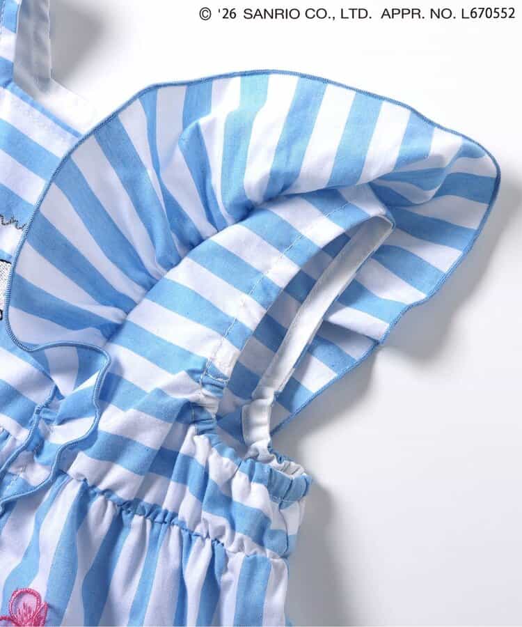 日本童裝 apres les cours x Sanrio 花卉條紋上衣 80-140cm 女童款 夏季 TOPS