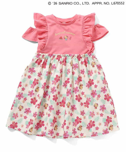 日本童裝 apres les cours x Sanrio 熱帶風情露肩連身裙 80-140cm 女童款 夏季 DRESSES