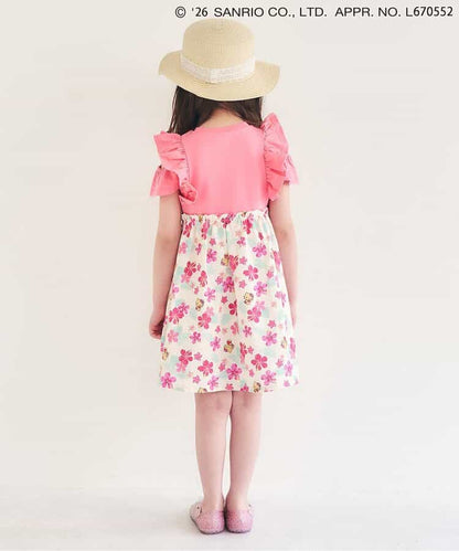 日本童裝 apres les cours x Sanrio 熱帶風情露肩連身裙 80-140cm 女童款 夏季 DRESSES