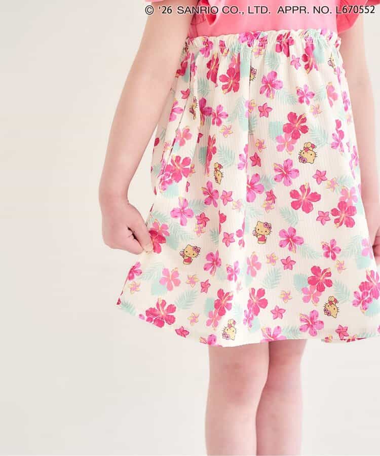 日本童裝 apres les cours x Sanrio 熱帶風情露肩連身裙 80-140cm 女童款 夏季 DRESSES