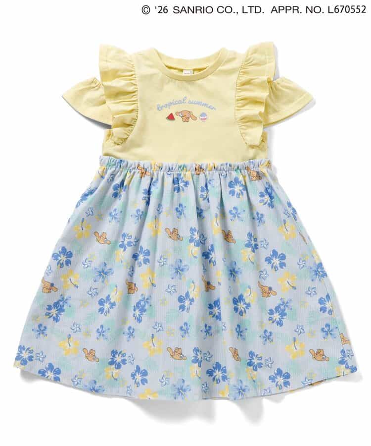日本童裝 apres les cours x Sanrio 熱帶風情露肩連身裙 80-140cm 女童款 夏季 DRESSES