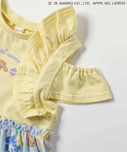 日本童裝 apres les cours x Sanrio 熱帶風情露肩連身裙 80-140cm 女童款 夏季 DRESSES