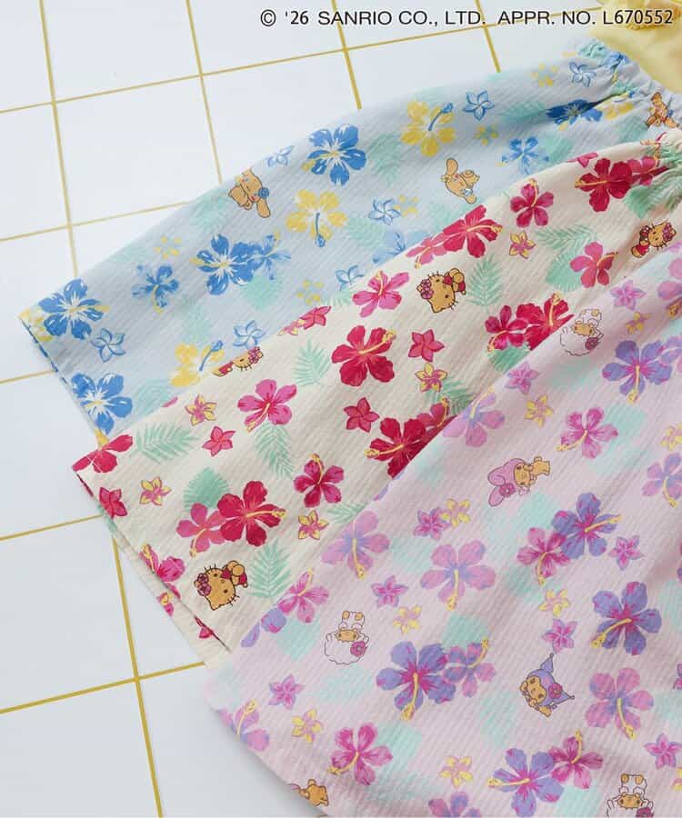 日本童裝 apres les cours x Sanrio 熱帶風情露肩連身裙 80-140cm 女童款 夏季 DRESSES