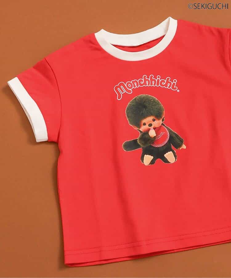 日本童裝 apres les cours x monchhichi 印花上衣 80-130cm 男童款/女童款 初生嬰兒 夏季 TOPS