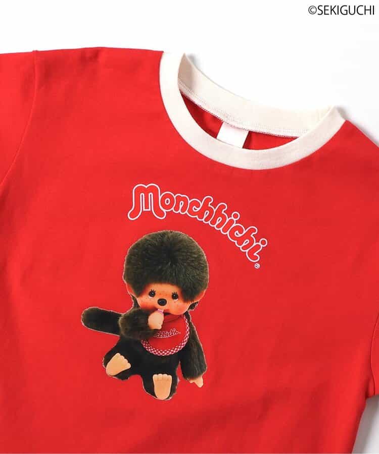 日本童裝 apres les cours x monchhichi 印花上衣 80-130cm 男童款/女童款 初生嬰兒 夏季 TOPS