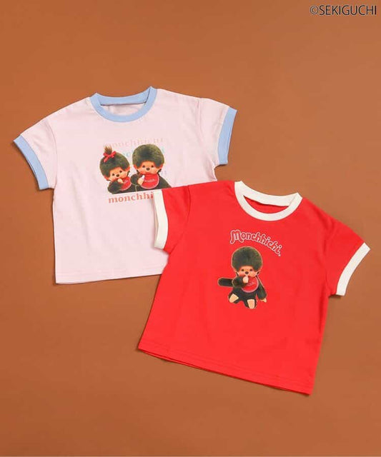 日本童裝 apres les cours x monchhichi 印花上衣 80-130cm 男童款/女童款 初生嬰兒 夏季 TOPS