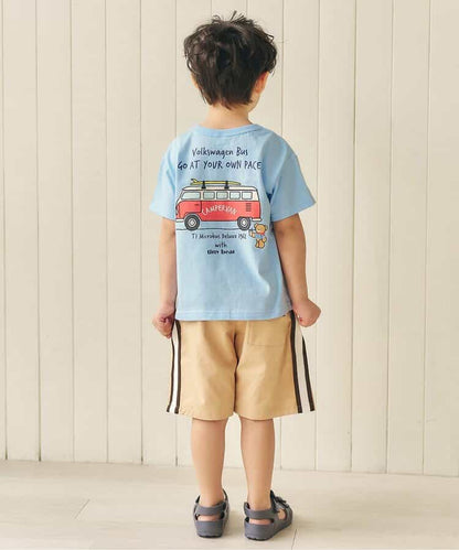 日本童裝 apres les cours x tiny bear 印花上衣 80-130cm 男童款 夏季 TOPS