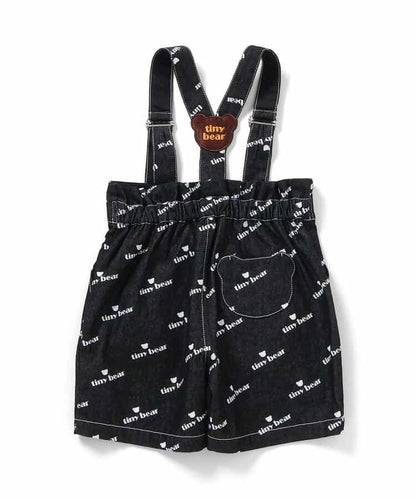 日本童裝 apres les cours x tiny bear 可拆吊帶牛仔褲 80-120cm 男童款 夏季 Jumpsuit PANTS