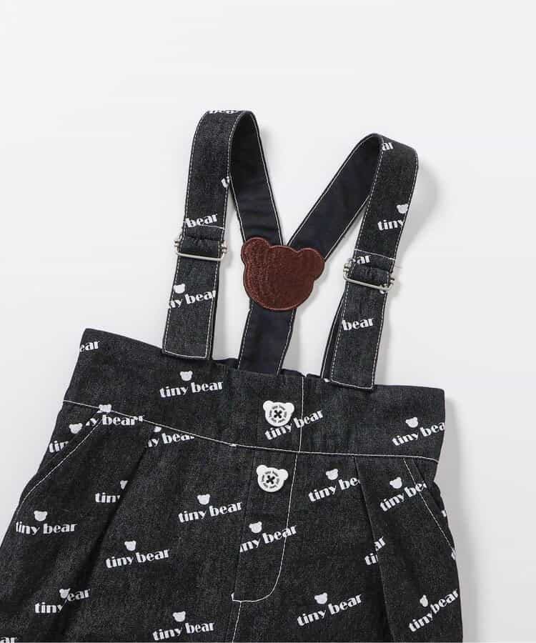 日本童裝 apres les cours x tiny bear 可拆吊帶牛仔褲 80-120cm 男童款 夏季 Jumpsuit PANTS