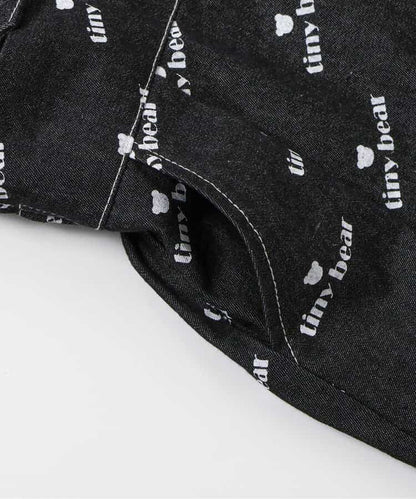 日本童裝 apres les cours x tiny bear 可拆吊帶牛仔褲 80-120cm 男童款 夏季 Jumpsuit PANTS