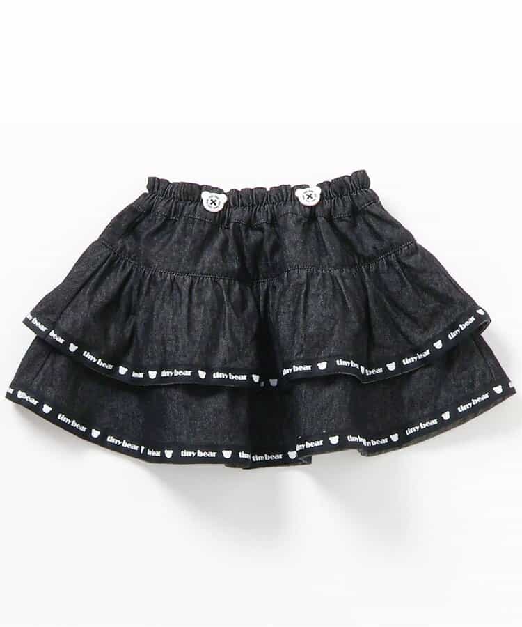 日本童裝 apres les cours x tiny bear 可拆吊帶牛仔裙 80-120cm 女童款 夏季 SKIRTS