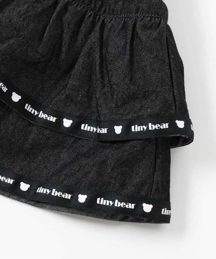 日本童裝 apres les cours x tiny bear 可拆吊帶牛仔裙 80-120cm 女童款 夏季 SKIRTS