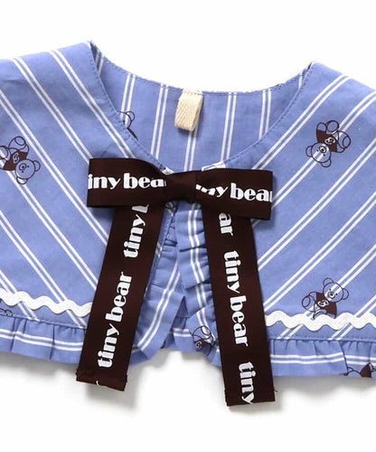 日本童裝 apres les cours x tiny bear 水手領泡泡連身裙 80-120cm 女童款 夏季 DRESSES