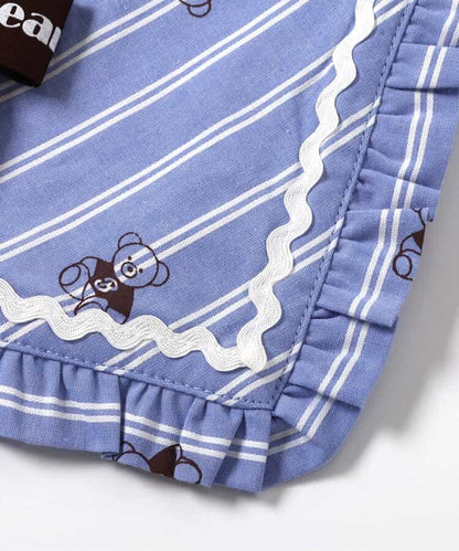 日本童裝 apres les cours x tiny bear 水手領泡泡連身裙 80-120cm 女童款 夏季 DRESSES