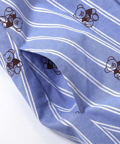 日本童裝 apres les cours x tiny bear 水手領泡泡連身裙 80-120cm 女童款 夏季 DRESSES