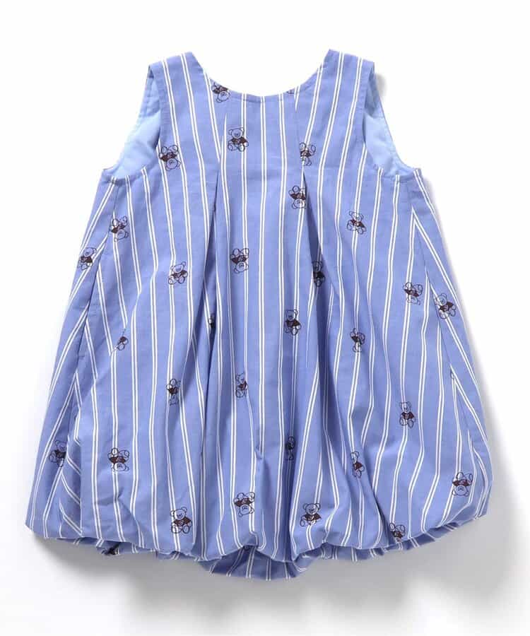 日本童裝 apres les cours x tiny bear 水手領泡泡連身裙 80-120cm 女童款 夏季 DRESSES