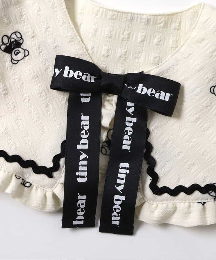 日本童裝 apres les cours x tiny bear 水手領泡泡連身裙 80-120cm 女童款 夏季 DRESSES