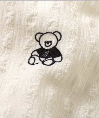 日本童裝 apres les cours x tiny bear 水手領泡泡連身裙 80-120cm 女童款 夏季 DRESSES