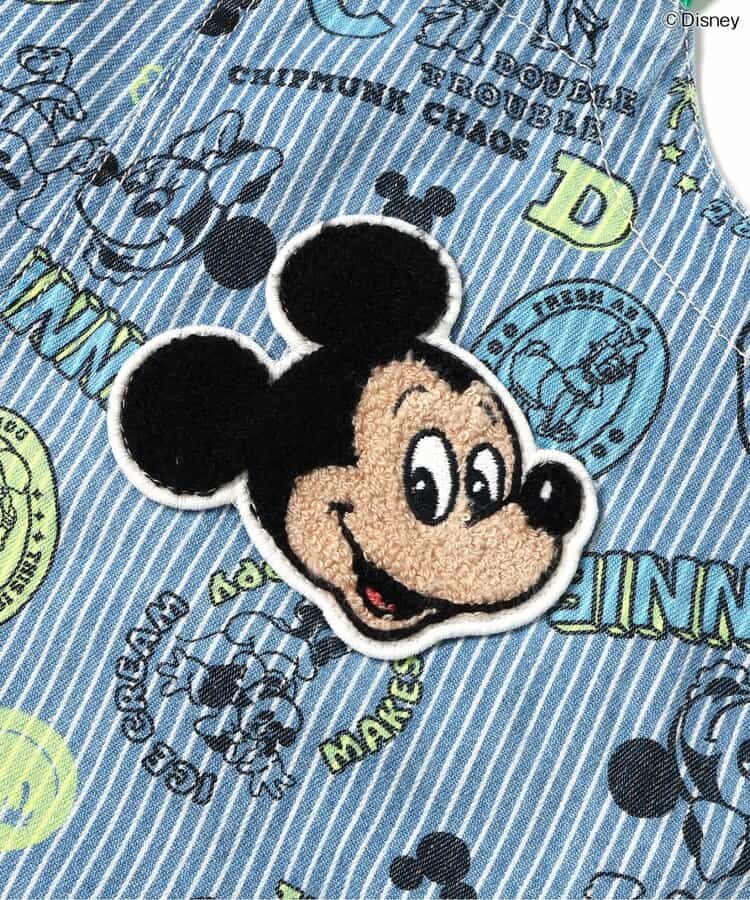 日本童裝 BREEZE x Disney 印花背帶褲 80-120 男童款 夏季 Jumpsuit