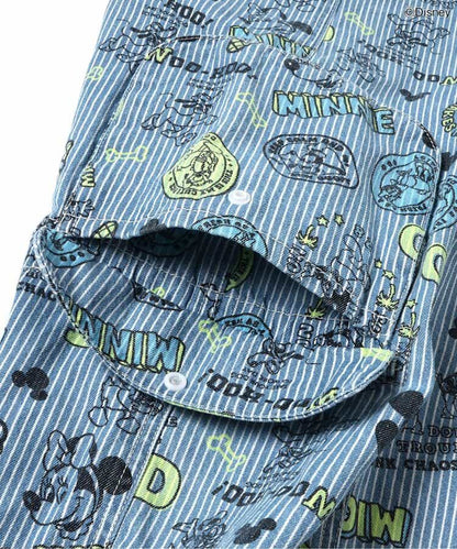 日本童裝 BREEZE x Disney 印花背帶褲 80-120 男童款 夏季 Jumpsuit