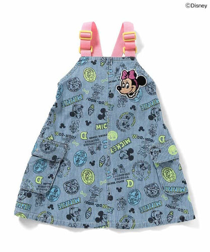 日本童裝 BREEZE x Disney 印花背帶裙 80-120 女童款 夏季 DRESSES