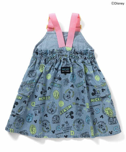 日本童裝 BREEZE x Disney 印花背帶裙 80-120 女童款 夏季 DRESSES