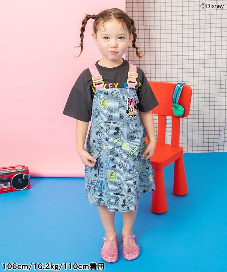 日本童裝 BREEZE x Disney 印花背帶裙 80-120 女童款 夏季 DRESSES