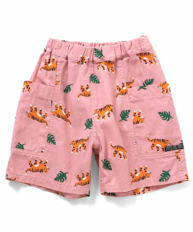 日本童裝 BREEZE x 旭山動物園応援商品 動物紋側袋褲 80-140cm 男童款 夏季 PANTS