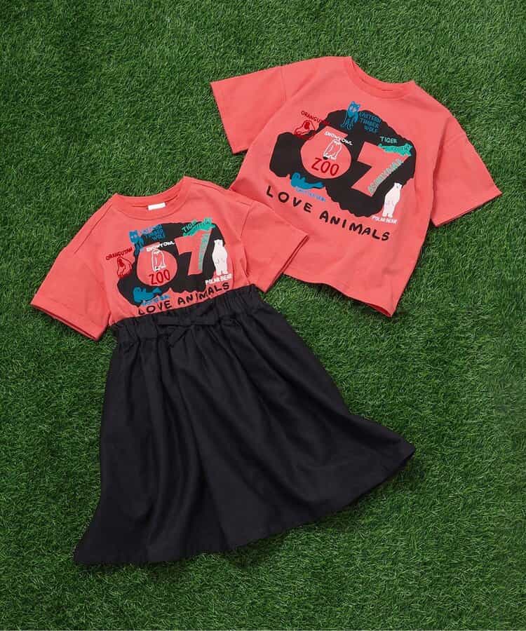日本童裝 BREEZE x 旭山動物園応援商品 拼接連身裙 80-140cm 女童款 夏季 DRESSES