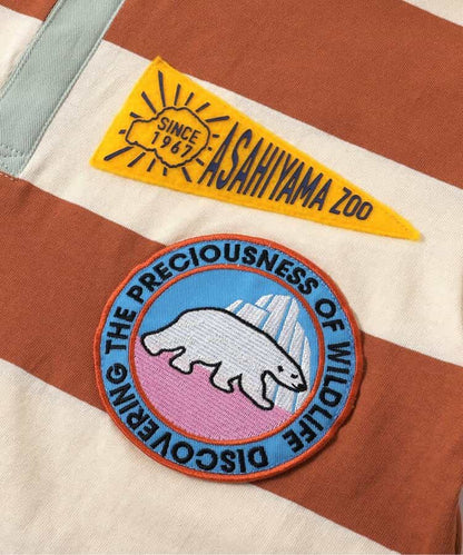 日本童裝 BREEZE x 旭山動物園応援商品 橄欖球徽章polo衫 80-140cm 男童款 夏季 TOPS