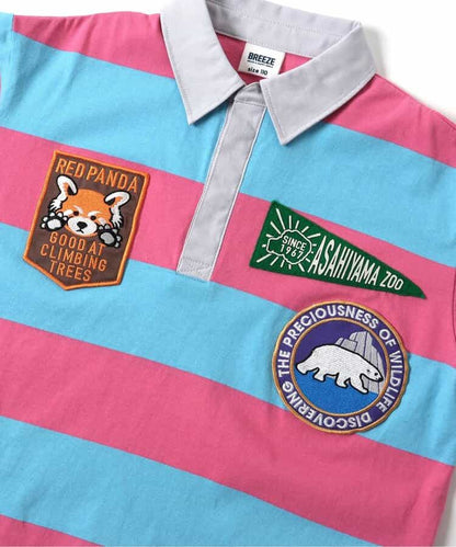日本童裝 BREEZE x 旭山動物園応援商品 橄欖球徽章polo衫 80-140cm 男童款 夏季 TOPS