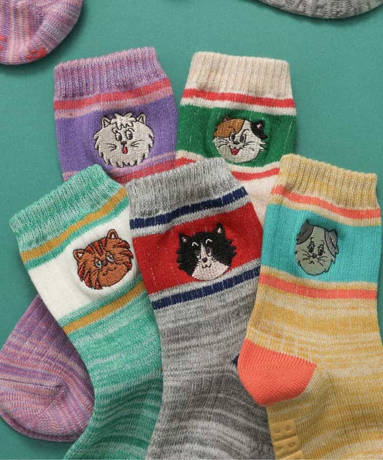 日本直送 BREEZE x BREEZY CATS 襪一對 13-21cm 襪系列