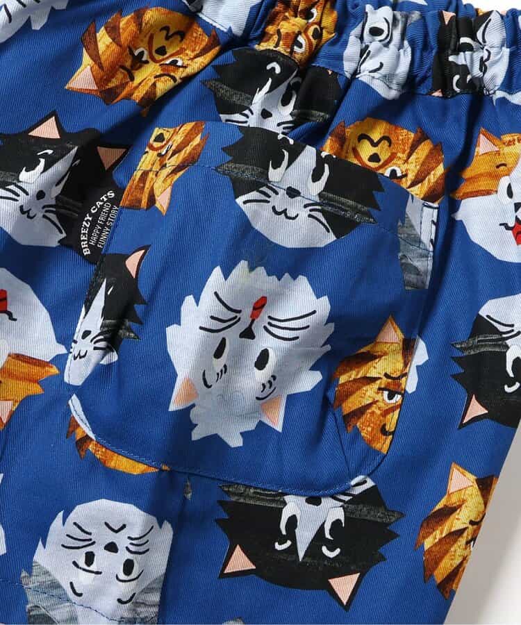 日本童裝 BREEZE x BREEZY CATS 全印花短褲 80-140cm 男童款 夏季 PANTS