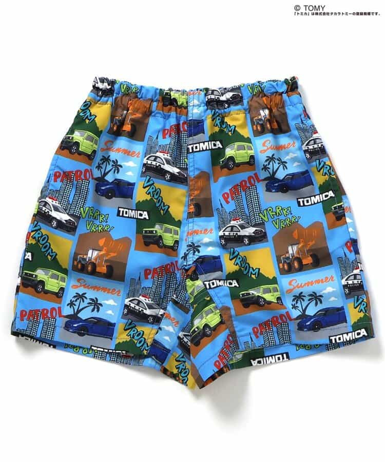 日本童裝 BREEZE x TOMICA 水陸兩用 防水系列 防UV 沙灘泳褲 80-130cm 男童款 PANTS 夏季 夏日玩水泳衣特輯