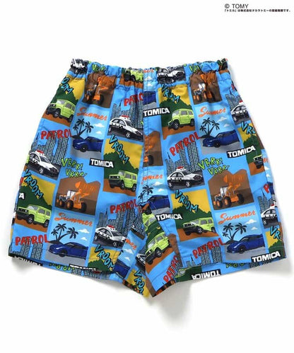 日本童裝 BREEZE x TOMICA 水陸兩用 防水系列 防UV 沙灘泳褲 80-130cm 男童款 PANTS 夏季 夏日玩水泳衣特輯
