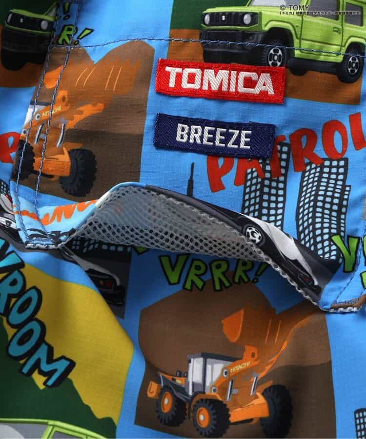 日本童裝 BREEZE x TOMICA 水陸兩用 防水系列 防UV 沙灘泳褲 80-130cm 男童款 PANTS 夏季 夏日玩水泳衣特輯