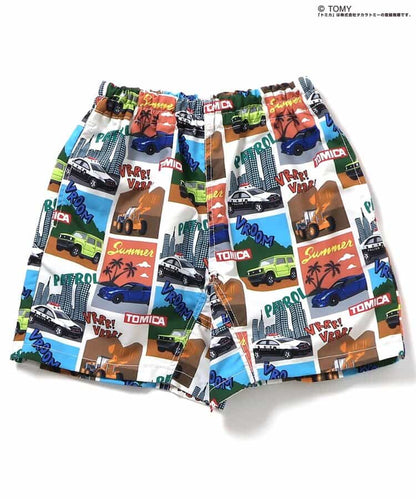日本童裝 BREEZE x TOMICA 水陸兩用 防水系列 防UV 沙灘泳褲 80-130cm 男童款 PANTS 夏季 夏日玩水泳衣特輯