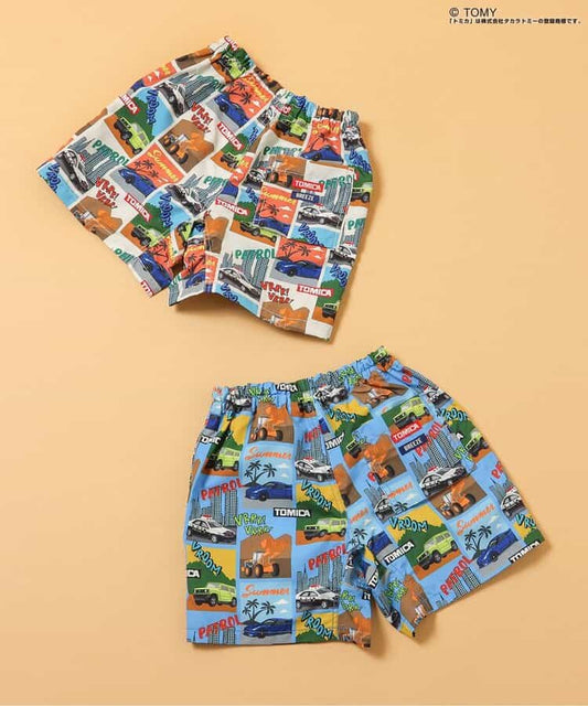 日本童裝 BREEZE x TOMICA 水陸兩用 防水系列 防UV 沙灘泳褲 80-130cm 男童款 PANTS 夏季 夏日玩水泳衣特輯