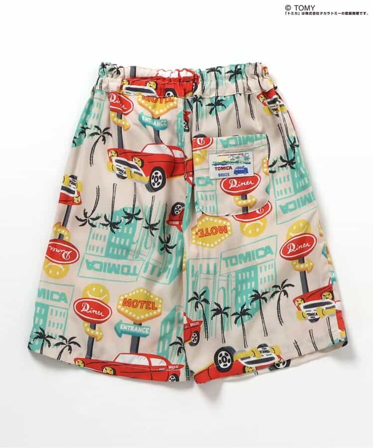 日本童裝 BREEZE x TOMICA 夏威夷風情短褲 80-130cm 男童款 PANTS 夏季