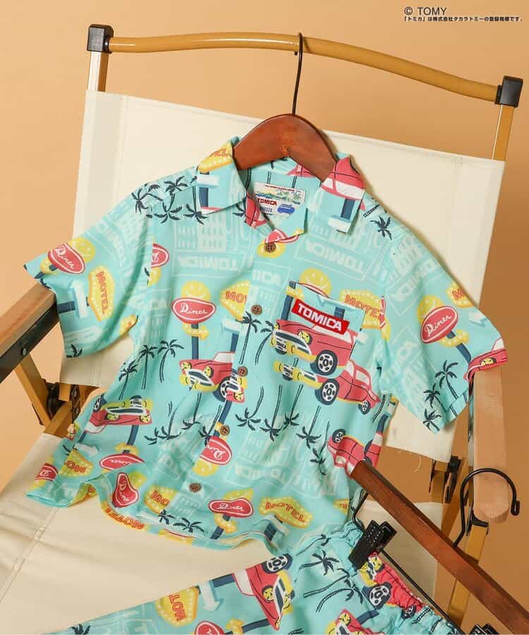 日本童裝 BREEZE x TOMICA 夏威夷風情襯衫 80-130cm 男童款 夏季 TOPS