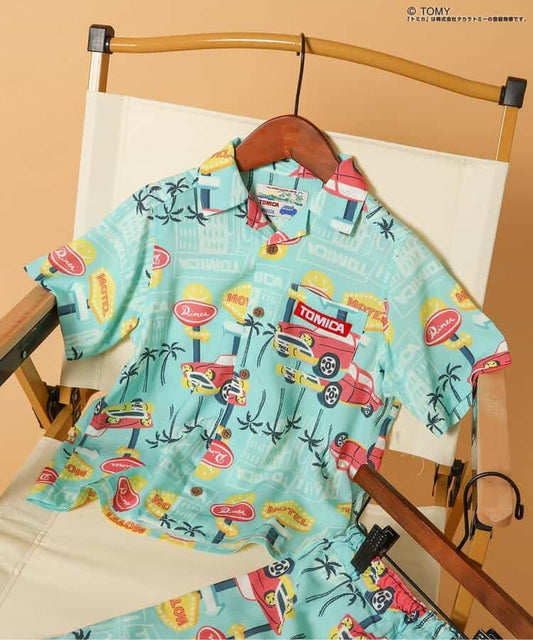 日本童裝 BREEZE x TOMICA 夏威夷風情襯衫 80-130cm 男童款 夏季 TOPS