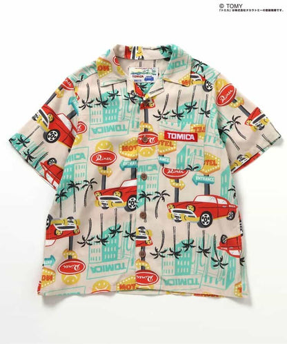日本童裝 BREEZE x TOMICA 夏威夷風情襯衫 80-130cm 男童款 夏季 TOPS