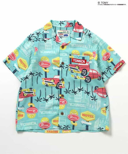 日本童裝 BREEZE x TOMICA 夏威夷風情襯衫 80-130cm 男童款 夏季 TOPS