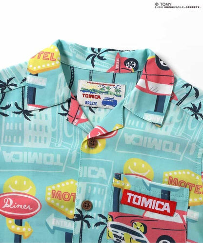 日本童裝 BREEZE x TOMICA 夏威夷風情襯衫 80-130cm 男童款 夏季 TOPS