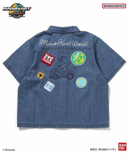 日本童裝 BREEZE x SuperMario 徽章襯衫外套 100-150cm 男童款 夏季 TOPS OUTERWEAR