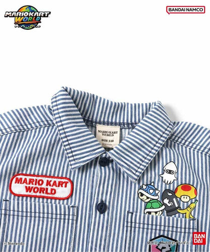 日本童裝 BREEZE x SuperMario 徽章襯衫外套 100-150cm 男童款 夏季 TOPS OUTERWEAR
