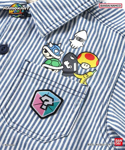 日本童裝 BREEZE x SuperMario 徽章襯衫外套 100-150cm 男童款 夏季 TOPS OUTERWEAR