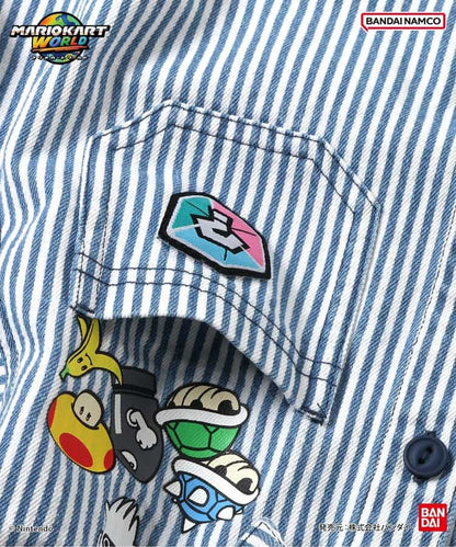 日本童裝 BREEZE x SuperMario 徽章襯衫外套 100-150cm 男童款 夏季 TOPS OUTERWEAR